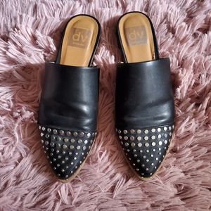 Dolce Vita Itzel Black Mules Studded Size 6